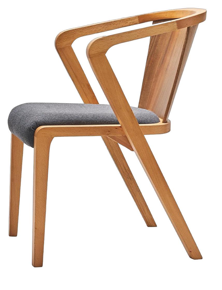 High-resilience upholstery for cafe chairs